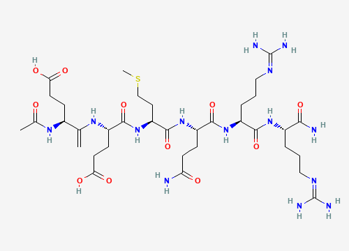 2D chemical structure of Argireline (Acetyl Hexapeptide-3)