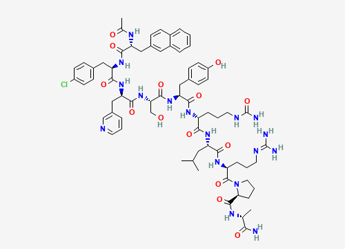 2D chemical structure of Cetrorelix