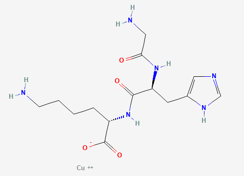 2D chemical structure of GHK-Cu