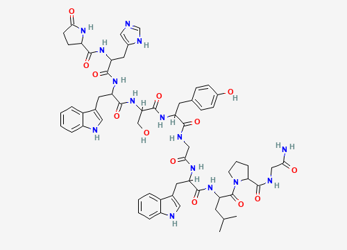 2D chemical structure of GnRH (Gonadotropin-Releasing Hormone)