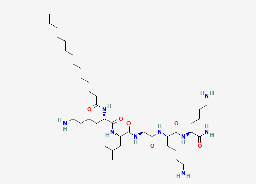2D chemical structure of Myristoyl Pentapeptide-17